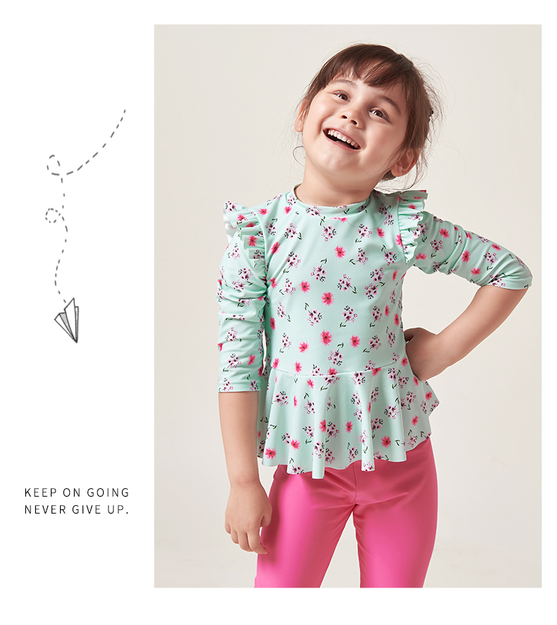 Đồ bơi trẻ em Yizi cho bé Áo dài tay chống nắng Chia áo tắm - Bộ đồ bơi của Kid đồ bơi trẻ em cao cấp