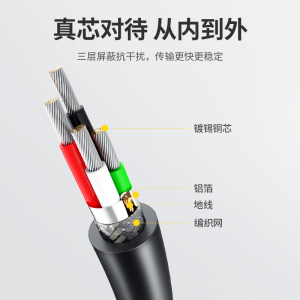 绿联双头usb3.0数据线公对公双公头连接线转传输移动硬盘盒笔记本电脑散热器机顶盒摄像头车载双面二两头接口