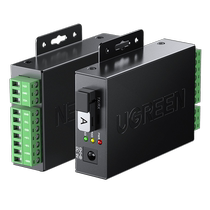 Greenlink optical transceiver rs485 fiber optic transceiver MODEM serial port 232 422 to single-mode single fiber SC interface converter wide voltage two-way transmission industrial-grade one-pack modem