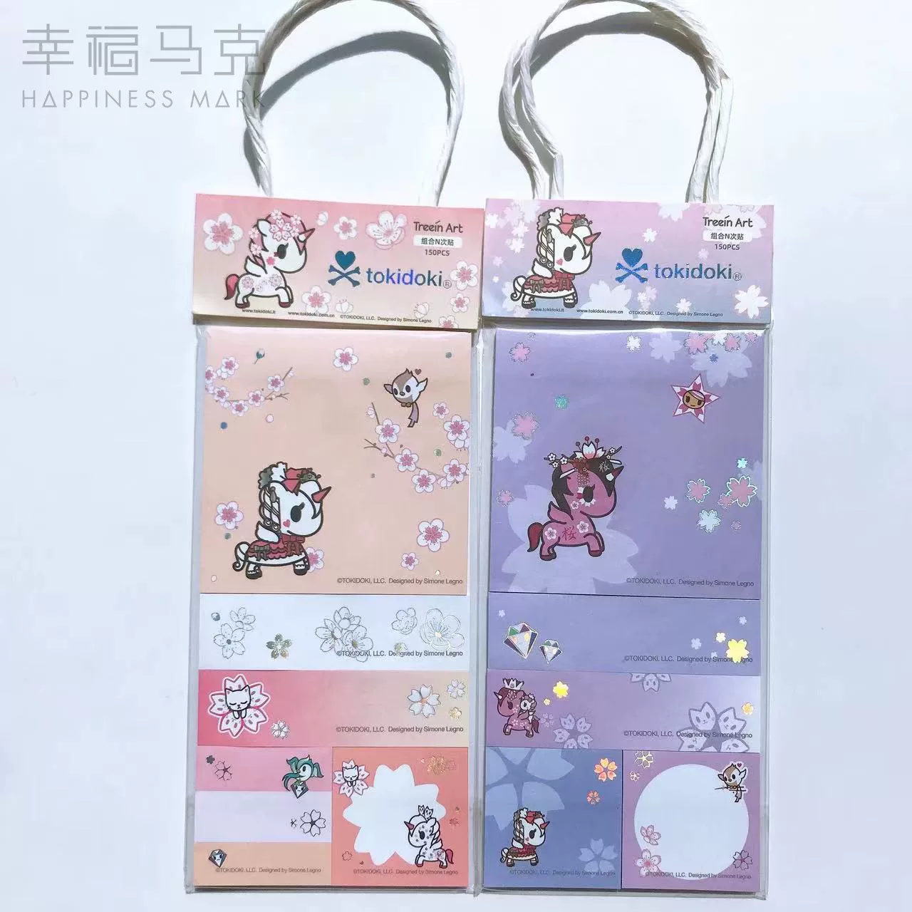 Китайский бренд Tokidoki серия Sakura бронзирование сумка набор N раз наклейки учащийся милый мультфильм подлинно подтверждён