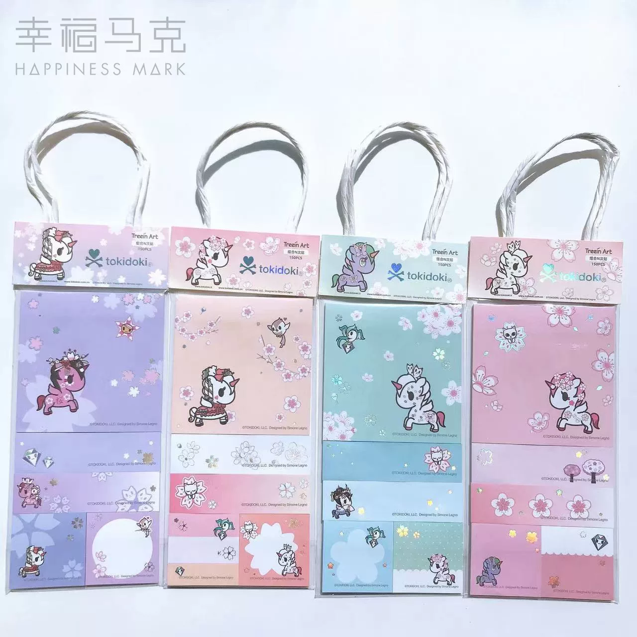Китайский бренд Tokidoki серия Sakura бронзирование сумка набор N раз наклейки учащийся милый мультфильм подлинно подтверждён
