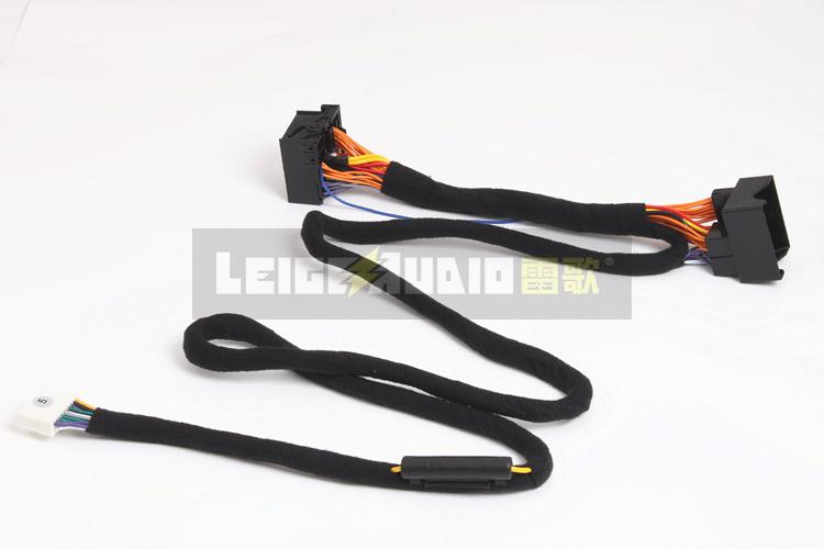 Bộ khuếch đại công suất xe DSP sửa đổi đầu lớn của Volkswagen Số 5 dây khai thác không dây đôi plug-in nhóm đuôi đồng 1,5 mét nguyên chất - Âm thanh xe hơi / Xe điện tử loa xe oto