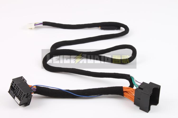 Bộ khuếch đại công suất xe DSP đã được sửa đổi của Mercedes-Benz sê-ri 32 dây khai thác không dây đôi không dây cắm đồng nhóm dài 1,5 mét đồng nguyên chất - Âm thanh xe hơi / Xe điện tử loa xe hơi