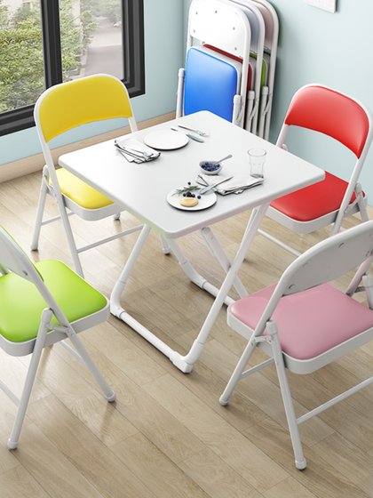 折叠椅子家用靠背椅简约培训会议椅宿舍便携活动租赁休闲办公椅子