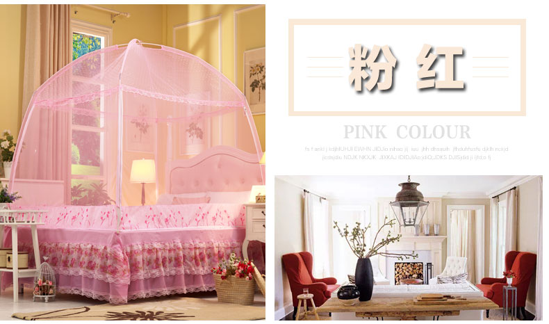 Xi Huang nói thêm năm thứ ba mở cửa lưới yurt giường đôi 1.8m 1,5 m 1,2 m sinh viên khung dây kéo nhà - Lưới chống muỗi màn ngủ thông minh
