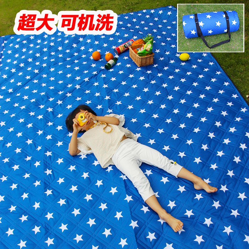 Outdoor oversized picnic mat 3 meters large thick moisture-proof mat Wild portable waterproof lawn blanket campsite mat