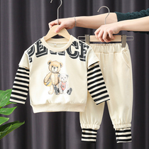 Boys autumn mens treasure autumn 2021 new clothes two-piece set 5 spring and autumn children trend Net Red Boy 3 years old