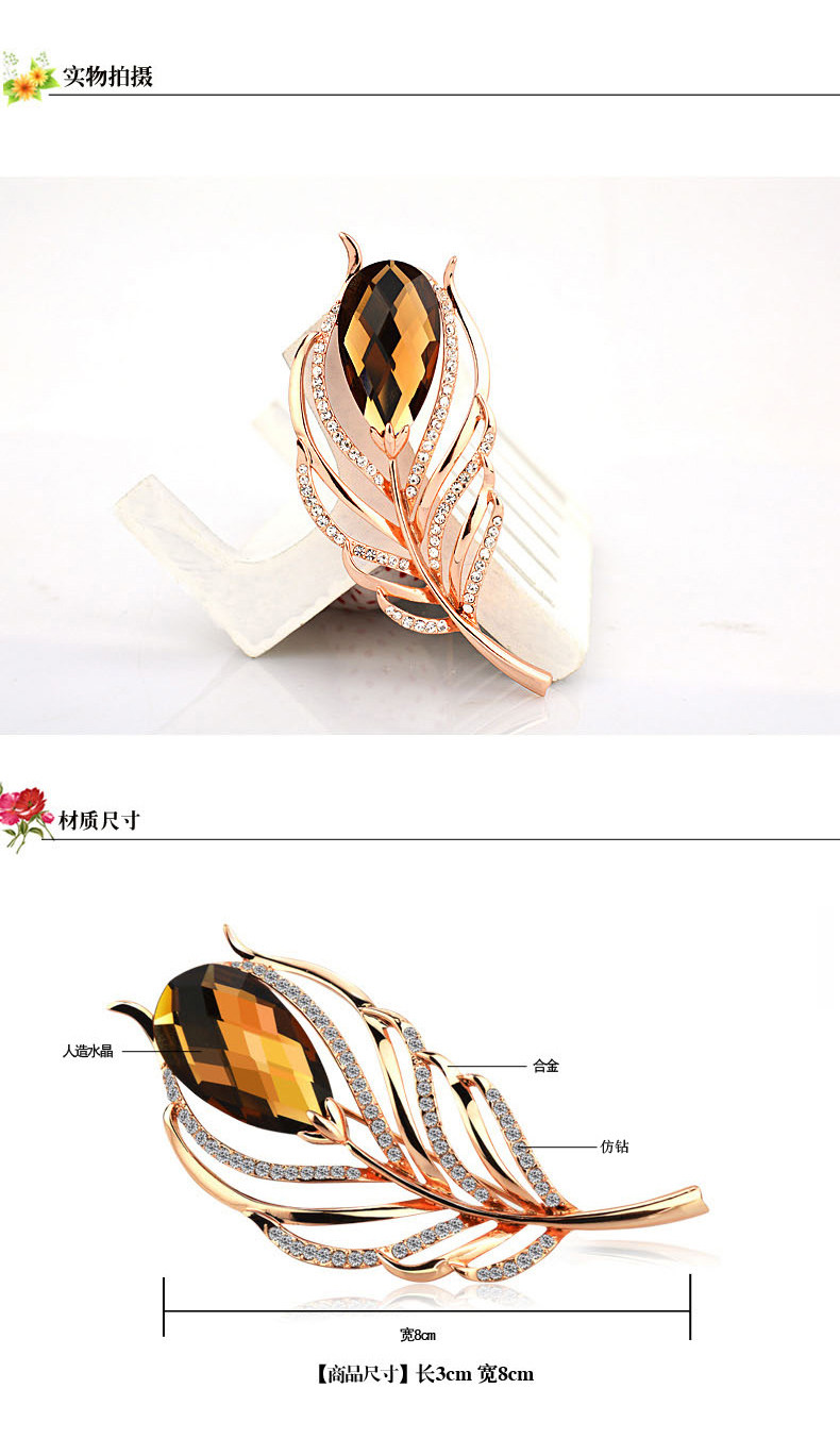 Broche femme en cristal artificiel - Ref 1172168 Image 13