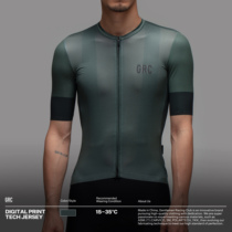 GRC New Printing Machine energy forest green road bike riding clothing short sleeve jacket activated carbon antibacterial control