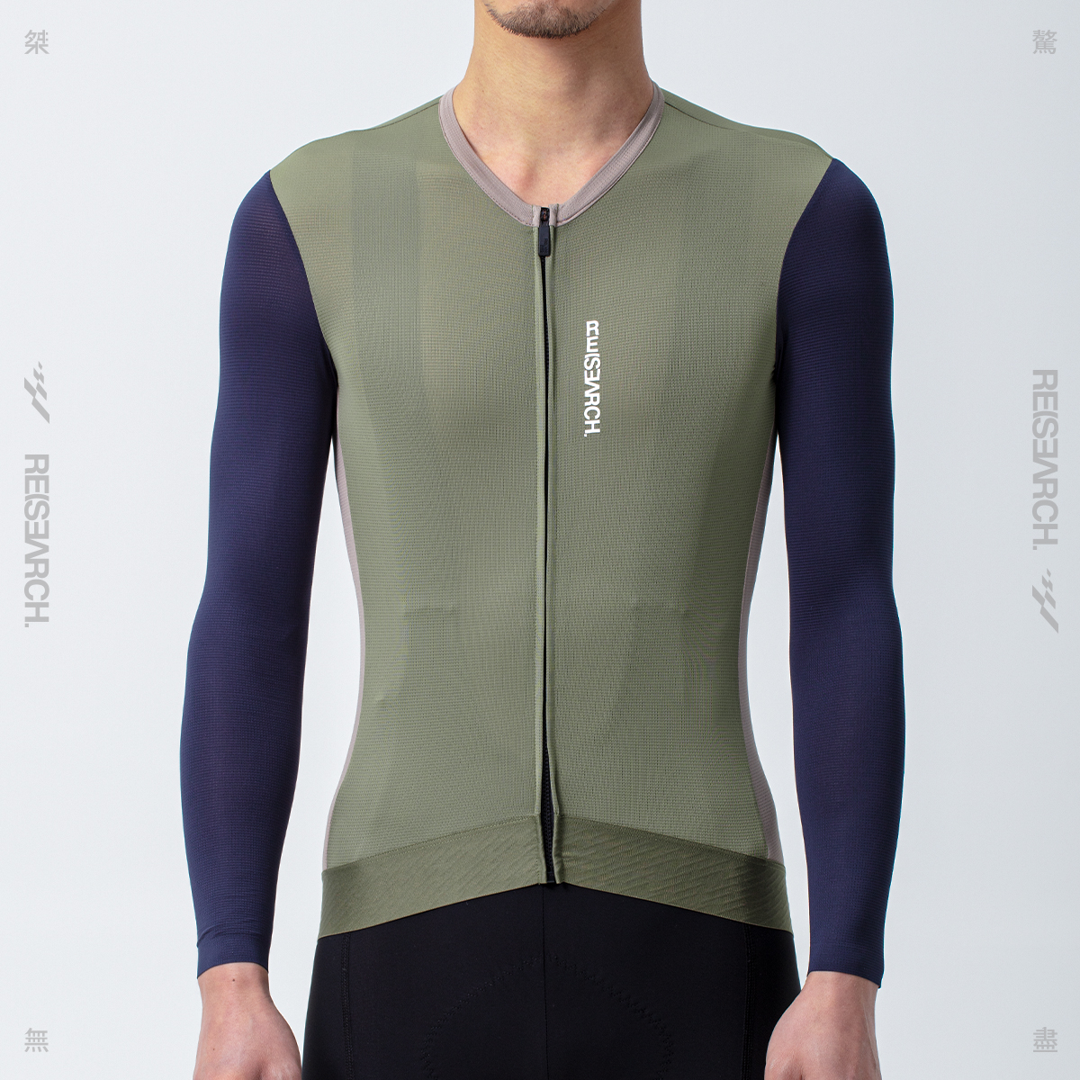 GRC Endless Research Collage Long Sleeve Spring Summer Speed Dry Blouse Road Bike Ride for Men