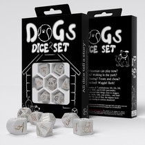 Emperor Penguin Board Game Q Workshop Dog Running Group Dice White Gold Pattern Charlie