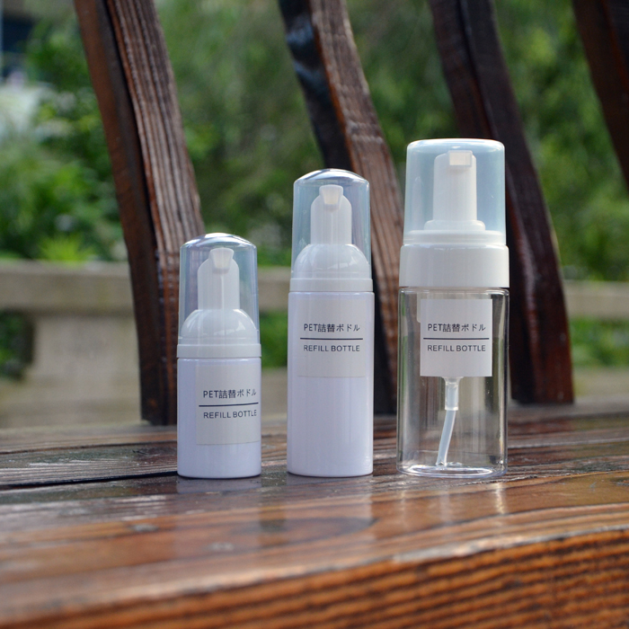 Mousse Sparkling Bottle Wash Face Milk Hand Lotion Body Wash Foam Press Empty Bottle Beamer Travel Portable Split Bottle