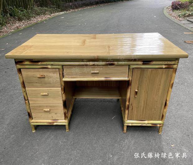 Zhang's rattan chair bamboo furniture handmade bamboo home computer balcony desk indoor bamboo desk table dressing table