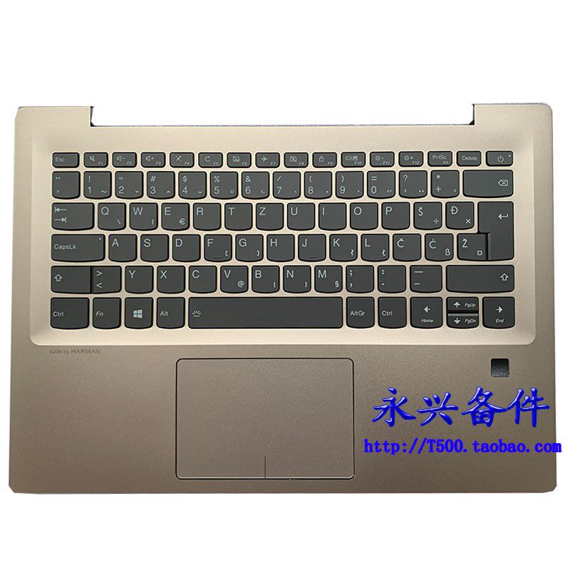 Lenovo 520S-14 tide 7000-14 C shell backlight keyboard Slovenia 5CB0N78634 gold