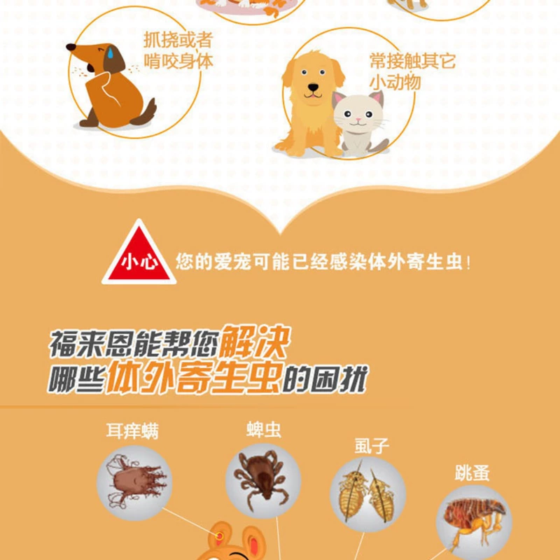 Mèo Fulaien sử dụng thuốc tẩy giun in vitro rơi vào một con mèo nhỏ nhỏ giọt vào bọ cạp 0,5ml1 - Cat / Dog Health bổ sung sữa mèo