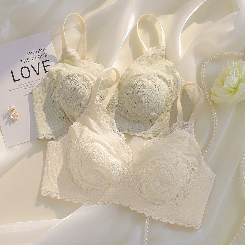 Lindwear female ultra thin large chest small summer shrinking bra gathering with breast anti-dropping rabbit ear summer bra