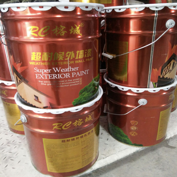 Exterior wall latex paint waterproof sunscreen cement paint durable self-brushing white outdoor villa engineering household water-based paint