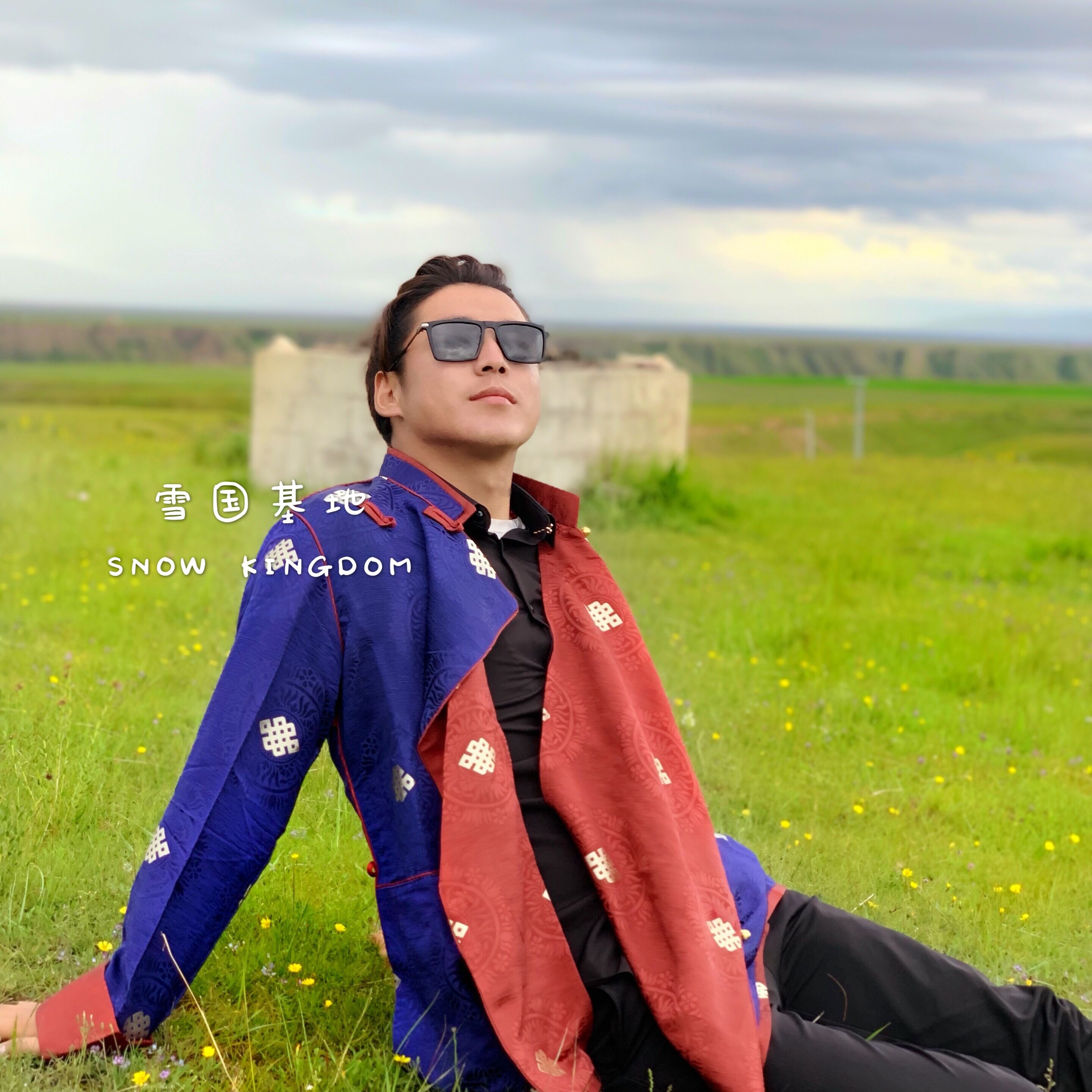 1376] Men's solid color short Tibetan Tibetan clothing Tibetan ethnic style Tibetan style jacket