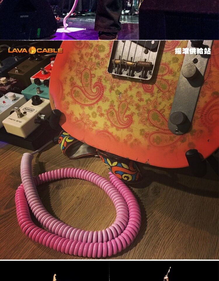 Кабель для гитары 美国 lava cable retro coil 发烧级吉他贝斯降噪连接线 原装进口