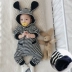 Mô hình em bé dày lên các mẫu thủy triều cho bé mặc 6-12 tháng nam sơ sinh cộng với nhung mùa thu và mùa đông ra ngoài romper ao so sinh be trai Áo liền quần