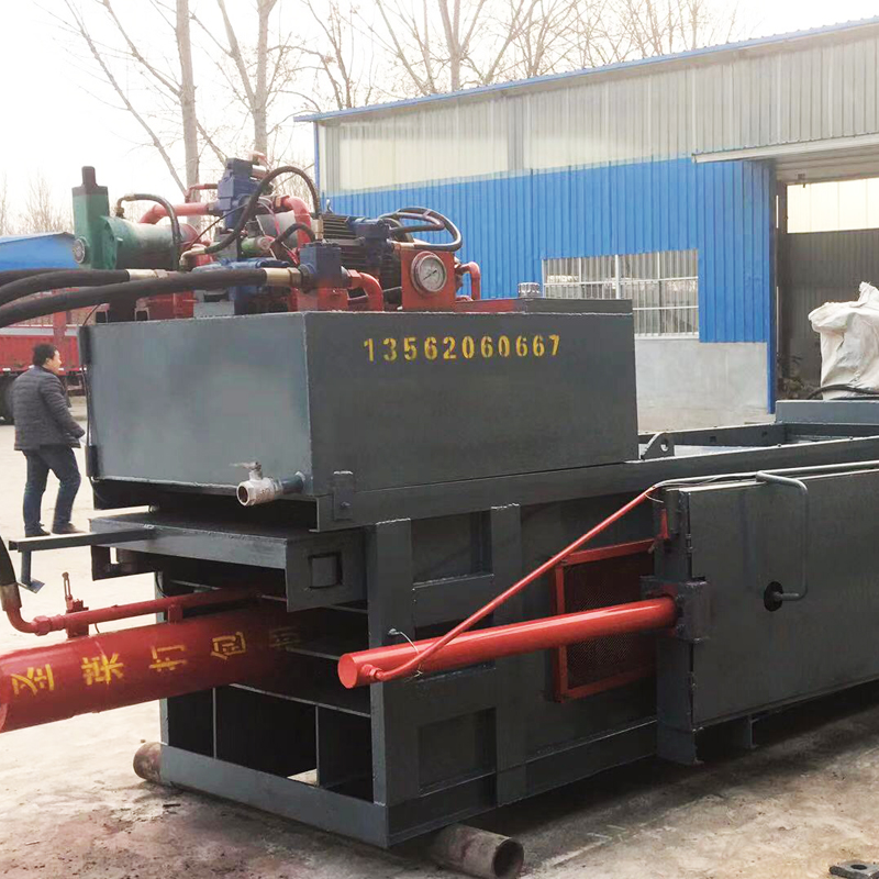 Horizontal Waste Paper Packer Automatic Threading Through Rope Fully Automatic Waste Paper Box Horizontal Hydraulic Press Packer Waste Paper Shell