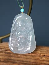 One cloud Jade guard series Zodiac Horses patron saint ice species big potential to Bodhisattva brand pendant pendant