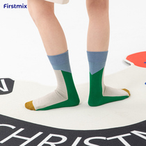 FIRSTMIX New Pint Collision Color Splicing Lady Tide Socks Sport Comfort Individuality Silo Socks