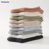 FIRST STAMIX NEW PRODUCTS AUTUMN WINTER PURE COTTON Silo Socks Vertical Bars Lady Cotton Socks Pure cotton Sox womens single double