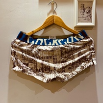 Pure Cotton Mens Arrow Pants Cotton Seamless Pants Loose Casual Home Shorts