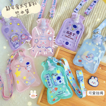 Winter small gift custom logo opening event gift kindergarten student gift water injection transparent hot water bag