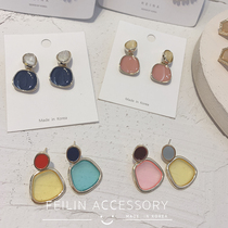 Earrings Female Temperament 2019 New Tide Quality Korea Hyuna Same Candy Color Fresh Earrings Net Red Ear