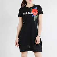 Adidas Adidas nữ tay ngắn 19 mùa hè mới thể thao giản dị nửa áo dài tay áo thun dài EI4853 - Trang phục thể thao áo khoác the thao nữ adidas