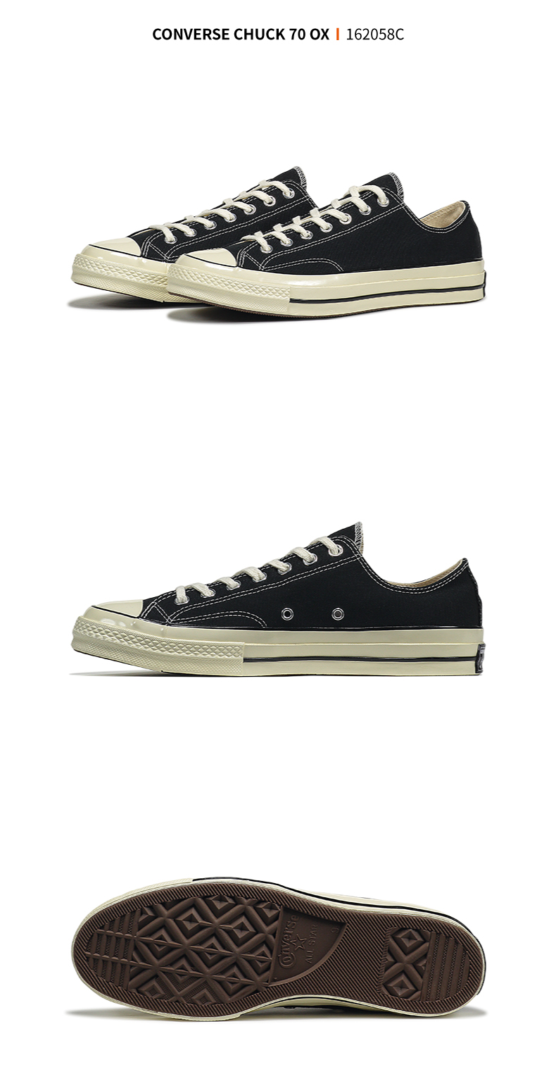Converse 1970S giày vải nữ mùa xuân giày nam thấp All Star Samsung giày retro tiêu chuẩn nam 162058C giày the thao nữ màu trắng