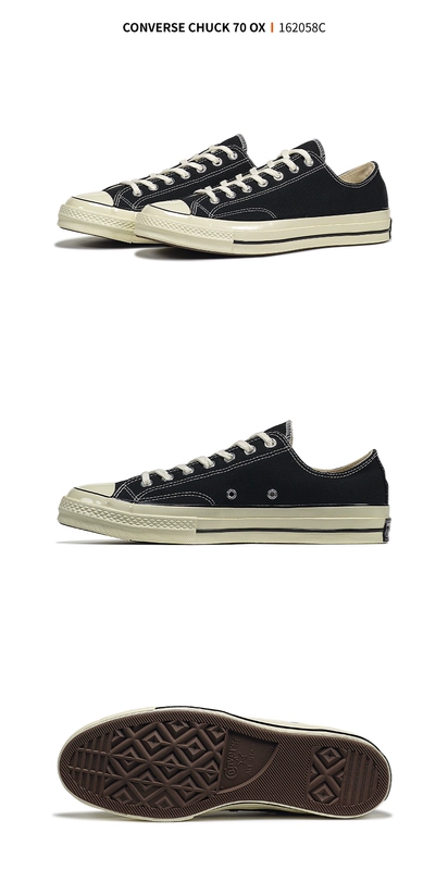 Converse 1970S giày vải nữ mùa xuân giày nam thấp All Star Samsung giày retro tiêu chuẩn nam 162058C