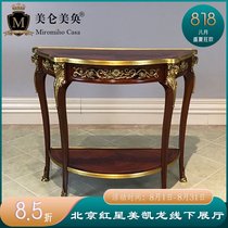 Beautiful Alexander foyer cabinet European-style British copper decoration entrance cabinet side cabinet Villa mansion furniture