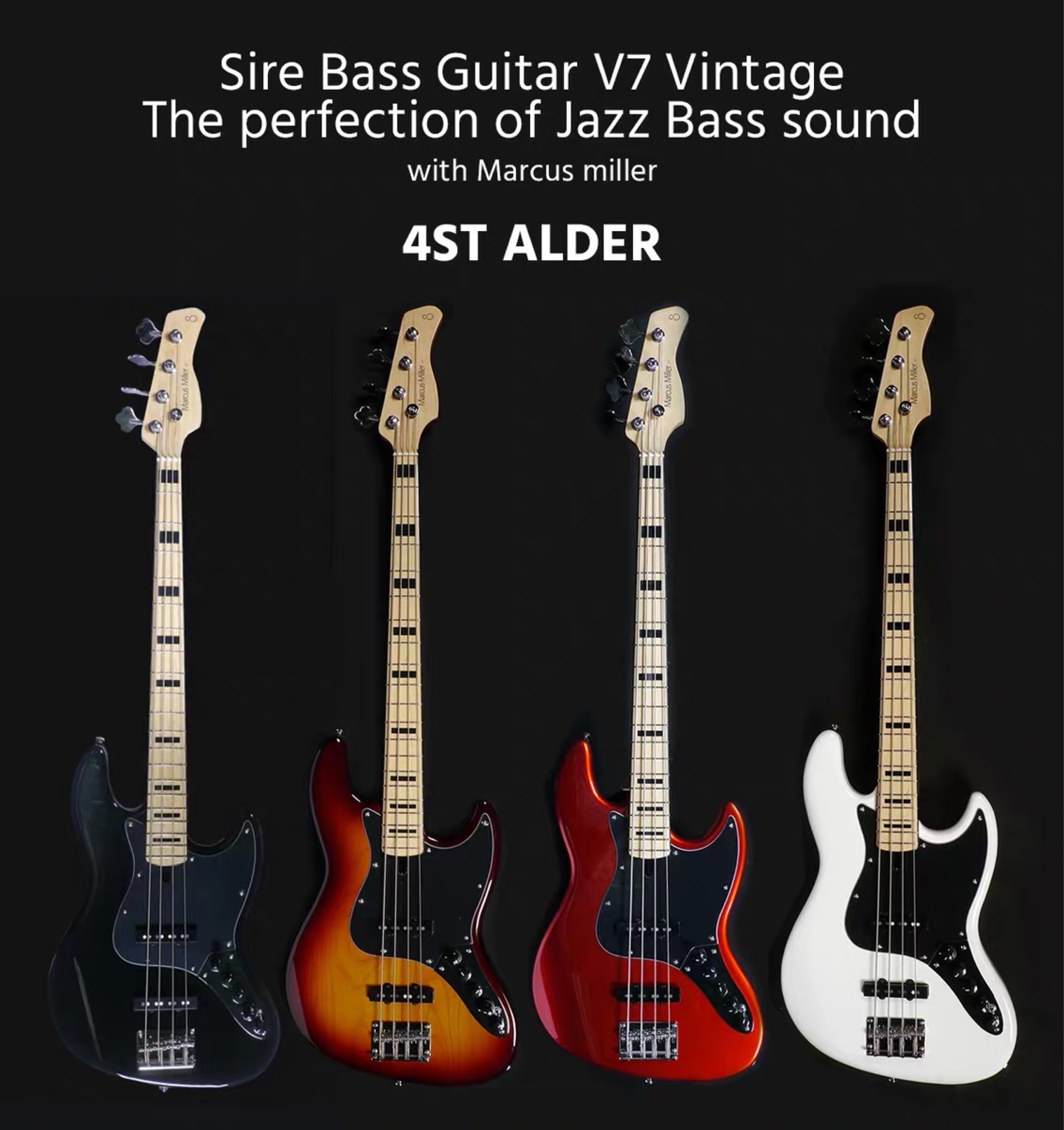 SIRE Marcus Miller V7 VINTAGE Alder ASH 4 strings 5 strings 2 generations (spot)