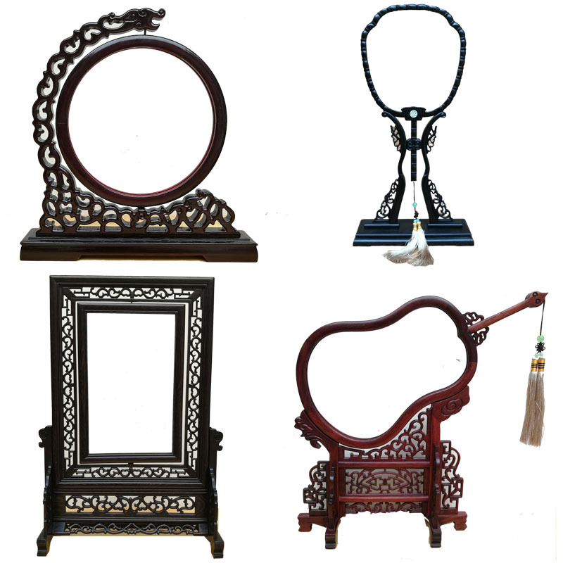 Solid Wood Frame for Photo Studio, Wooden Photo Frame, Calligraphy Frame, Traditional Chinese Painting Frame, Shadow Puppet Frame, Frame for Mounting Stones, Embroidery Frame, Paper-Cut Frame