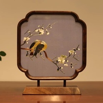 Handmade Suzhou embroidery ornaments finished desk decoration double-sided embroidery table screen conference birthday housewarming wedding accompaniment gift