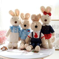 Cute Sucre Rabbit paparazzi wool suede toy clothes Lovers Little Rabbit Doll Girl Birthday Presents