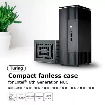 Turning Chinese wind all aluminum fanless main case INTEL 8th generation NUC8i7BEH 8i5BEK 8i3BEK