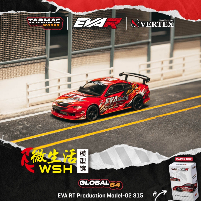 Tw 1:64 Nissan S15 Silvia Eva Unit 2 Rt Alloy Car Model