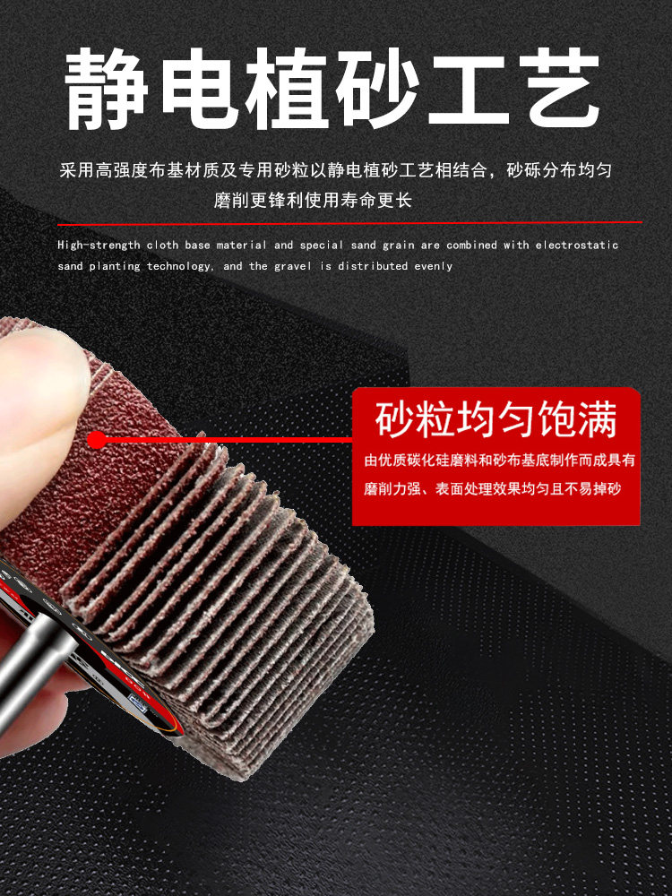 [One Is Worth Three]Handheld Flap Disc Grinding Head Sandpaper Disc Electric Grinder Wood Metal Polishing Wheel