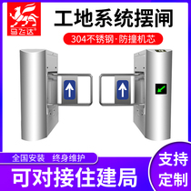 Mafeida temperature detection channel gate access control community face recognition card management swing gate wing gate three-roller gate machine