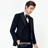 Мужской синий цветной модный комплект, костюм для отдыха, платье, пиджак классического кроя