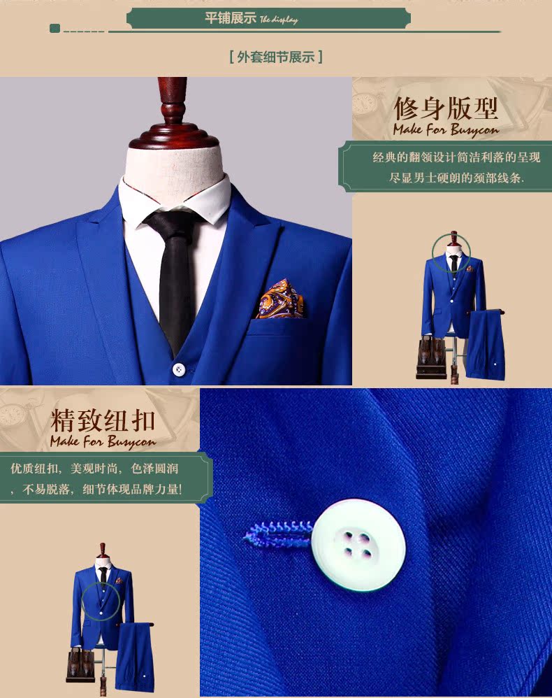 Costume homme BUSYCON en polyester pour printemps - Ref 1549192 Image 22