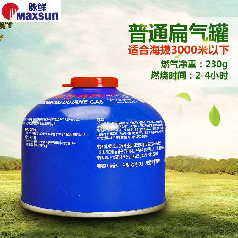 Pulse Fresh Blue Flat Gas Tank Red Long Gas Tank Cassette Furnace Long Alpine Stove Head Wild Cooking Fuel Furnace End Gas Tank