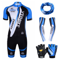 VEOBIKE meritocratic bike riding suit short sleeve sleeves gloves suit bike with summer silicone cushion perspiration