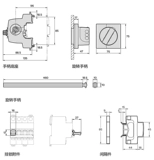 Подлинный Schneider IC65N Расширенные операционные руки расширенные руки