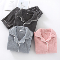 21 new lovers Coral Suede Pajamas Woman Winter Plus Suede Thickened Warm Fresh White Flannel Suede Suit Men