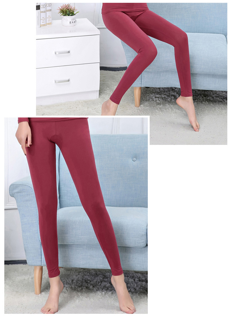 100% cotton mùa thu quần phụ nữ mặc một mảnh duy nhất của cotton phần mỏng eo cao stretch Slim kích thước lớn đáy ấm quần